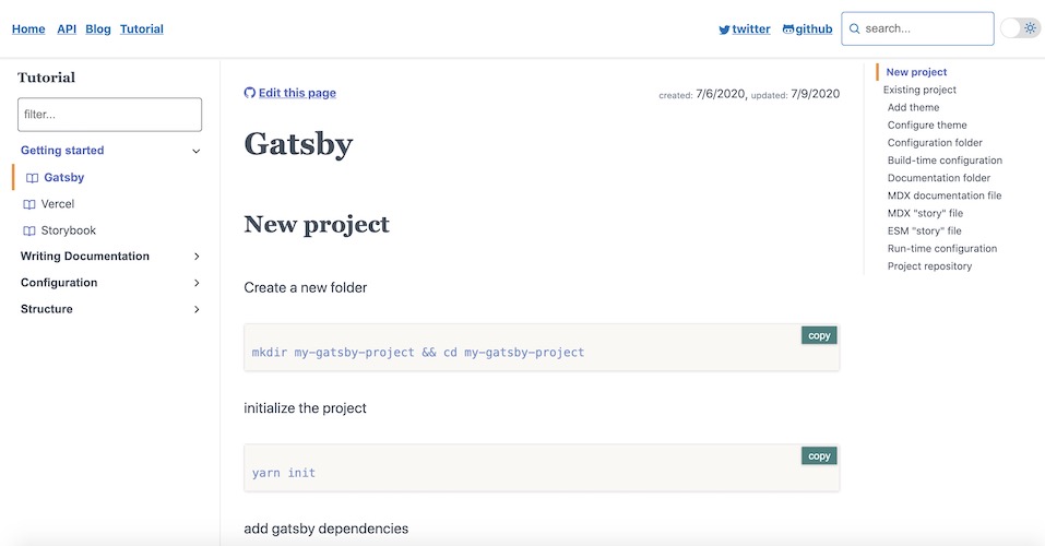 documentation